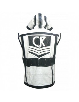 Black And White WWE Superstar Cody Rhodes Leather Vest