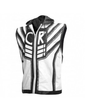 Black And White WWE Superstar Cody Rhodes Leather Vest