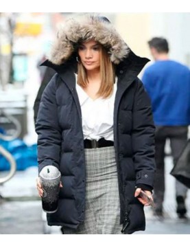 Black Down Jennifer Lopez Parka