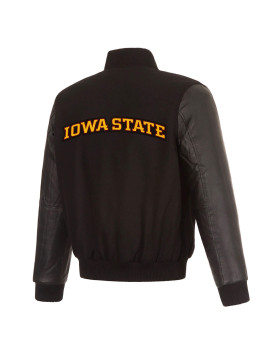 Black Iowa Hawkeyes Varsity Jacket