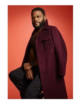 Blackish Season 05 Anthony Anderson Maroon Coat