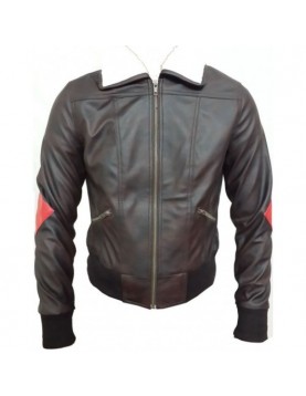 Bombshell Harley Quinn Brown Leather Jacket