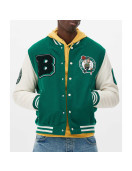 Boston Celtics Varsity Green and Off White Jacket