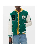 Boston Celtics Varsity Green and Off White Jacket