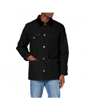 Brayton Men's Black Cotton Chore Jacket