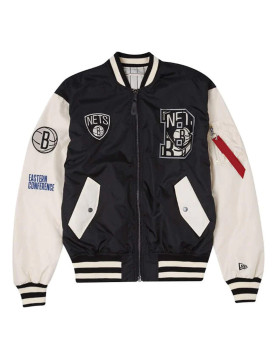 Brooklyn Nets New Era Bomber Jacket