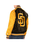 Brown/Gold San Diego Padres Renegade Varsity Satin Jacket