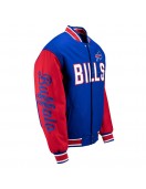 Buffalo Bills Blue and Red Varsity Wool Jacket