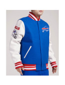 Buffalo Bills Old English Classic Rib Varsity Jacket