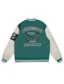 Buns Guts Battle Bid Heart Skull Wool Varsity Jacket