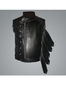 Captain America Bucky Barnes Black Leather Jacket