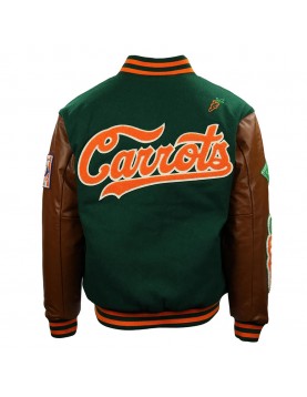 Carrots Arlington Heights Green &amp; Brown Varsity Jacket