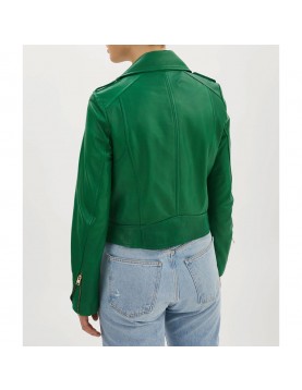 Charity Lawson The Bachelorette Green Leather Jacket