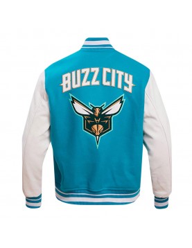 Charlotte Hornets 2023/24 City Edition Teal Varsity Jacket