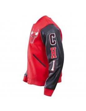 Chicago Bulls Classic Red Wool Varsity Jacket