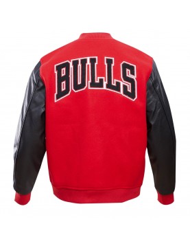 Chicago Bulls Classic Red Wool Varsity Jacket