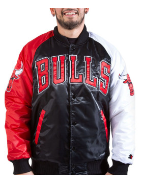 Chicago Bulls Satin Tri-Color Jacket