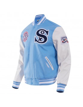 Chicago White Sox Retro Classic Blue Wool Varsity Jacket