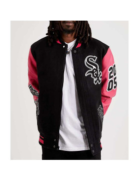 Chicago White Sox Varsity Pink and Black Jacket