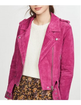 Chucky Alyvia Alyn Lind Pink Suede Jacket