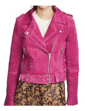 Chucky Alyvia Alyn Lind Pink Suede Jacket