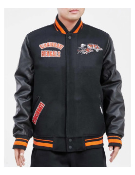 Cincinnati Bengals Retro Classic Rib Varsity Jacket