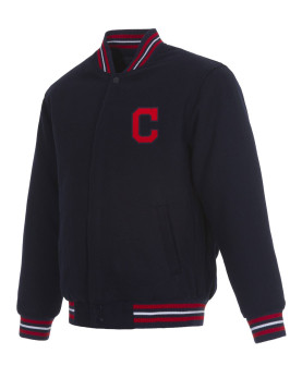 Cleveland Indians Navy Blue Wool Jacket