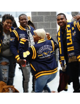 Coppin St. University Unisex Varsity Jacket