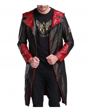 DMC Dante Leather Hooded Coat