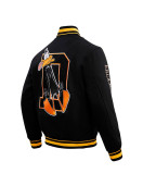 Daffy Duck Looney Tunes Freeze Max Black Varsity Jacket