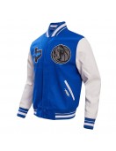 Dallas Mavericks 2023/24 City Edition Royal Varsity Jacket