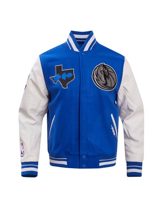 Dallas Mavericks 2023/24 City Edition Royal Varsity Jacket