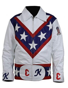 Daredevil Evel Knievel Leather Motorcycle Jacket Costume