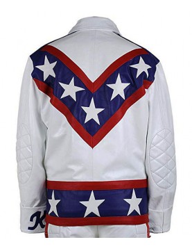 Daredevil Evel Knievel Leather Motorcycle Jacket Costume