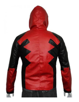 Deadpool Leather Hoodie