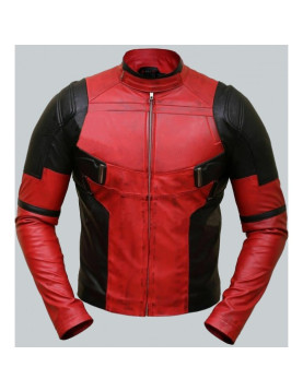 Deadpool Red Leather Jacket