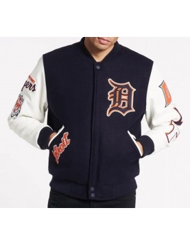 Detroit Tigers Logo Varsity Jacket