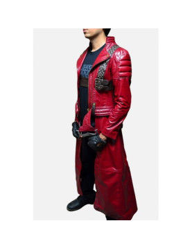 Devil May Cry 3 Dante Leather Trench Coat Costume