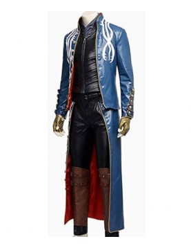 Devil May Cry 3 Vergil Trench Leather Coat