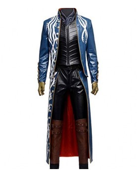 Devil May Cry 3 Vergil Trench Leather Coat