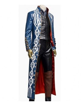 Devil May Cry 3 Vergil Trench Leather Coat