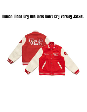 Dry Alls Human Made Girls Don't Cry Varsity Jacket