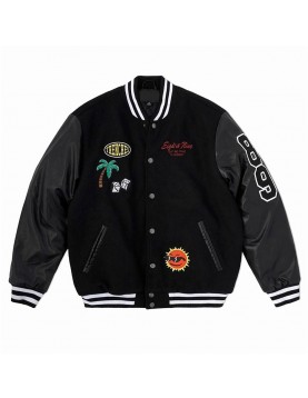 Eight &amp; Nine No Worries Letterman Jacket