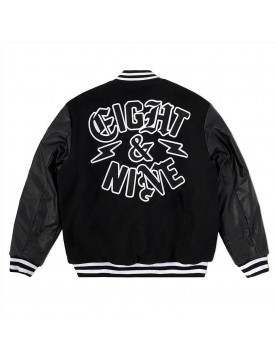 Eight &amp; Nine No Worries Letterman Jacket