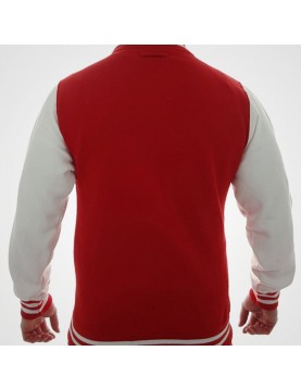 Electro Kavinsky Red and White Wool Jacket