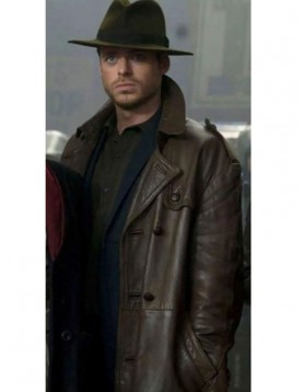 Eternals Ikaris Brown Leather Car Coat