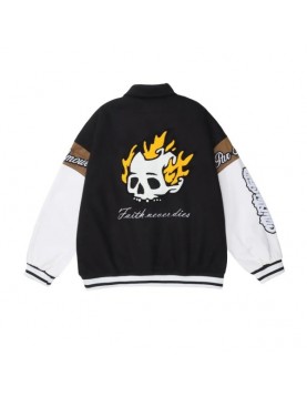 Faith and Lies Varsity Jacket