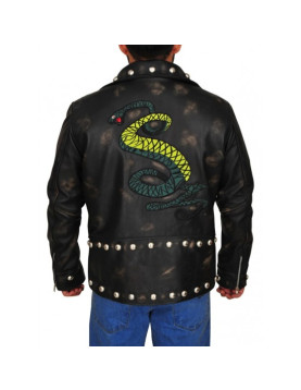 Fallout Tunnel Snakes Rule Black Leather Jacket