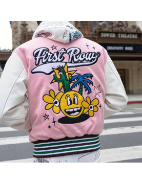 First Row Varsity Pink Jacket