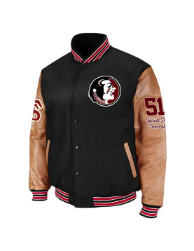 Florida State Seminoles Varsity Black and Brown Jacket